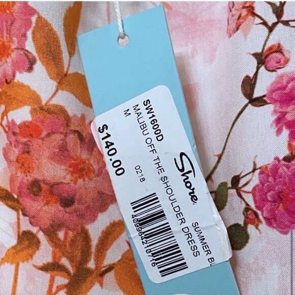 NWT! Shore floral dress -medium pink - Picture 6 of 8